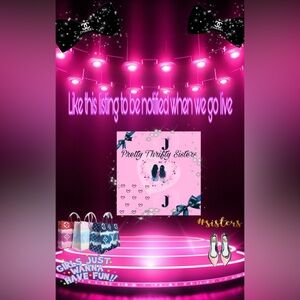 Like this listing to be notified when we are going live 👯♀️💕👯♀️